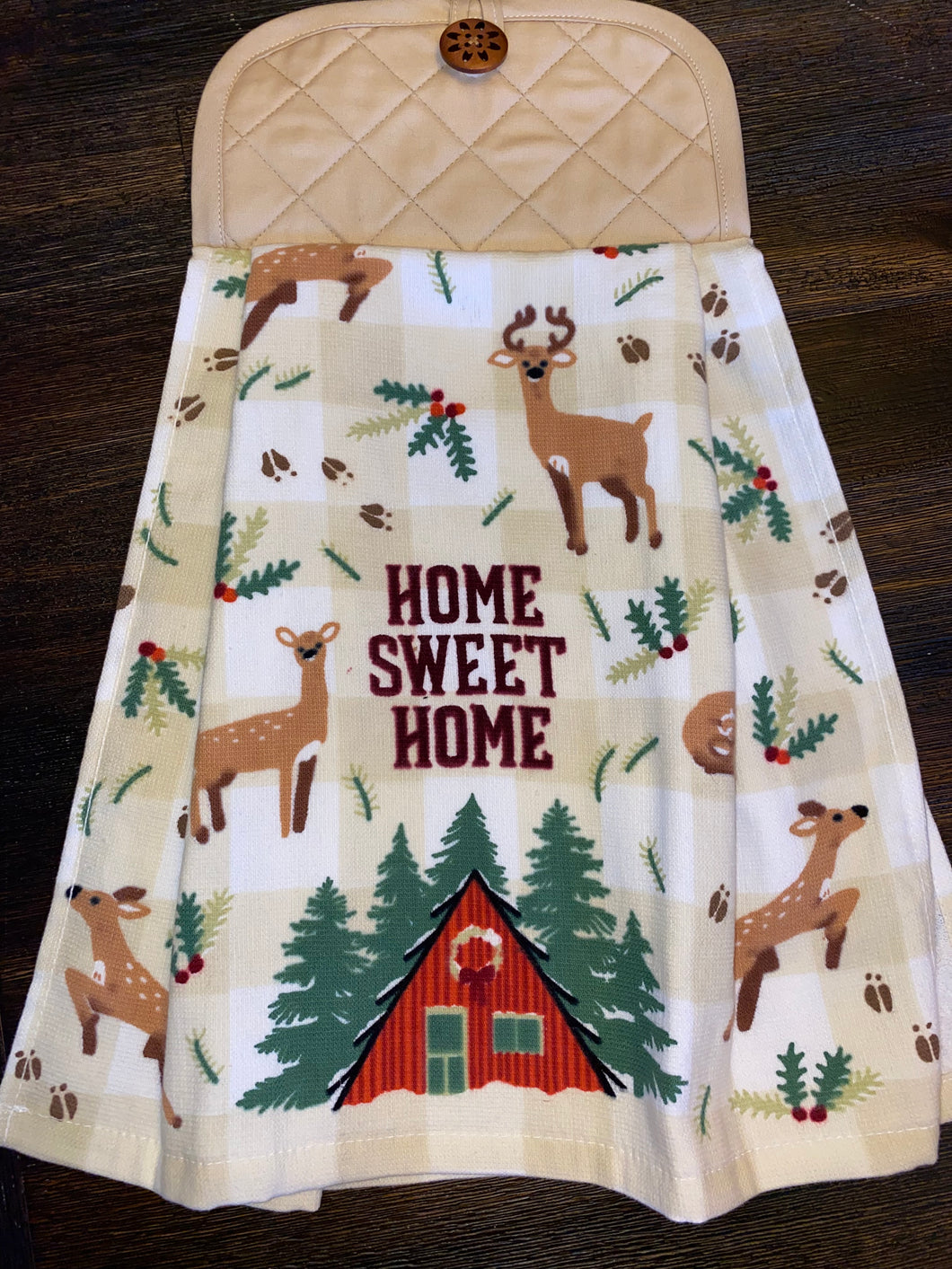 Home Sweet Home-Tan Plaid