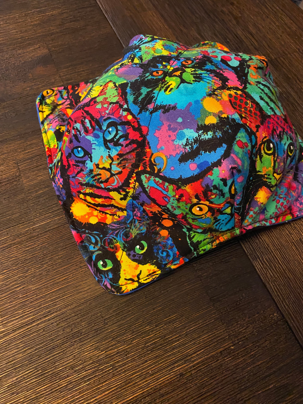 Neon Cats Medium Bowl Cozy - Assort Liners