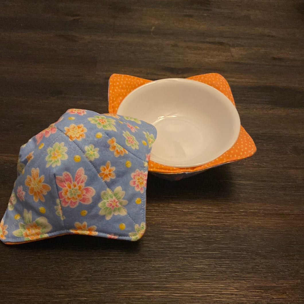 Bright Flowers Small (10oz) Bowl Cozy