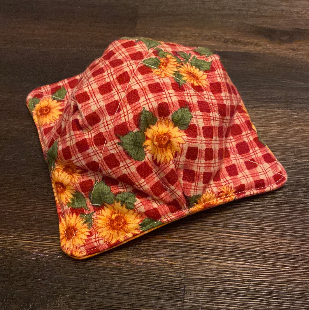 Sunflowers Red Small (10oz) Bowl Cozy