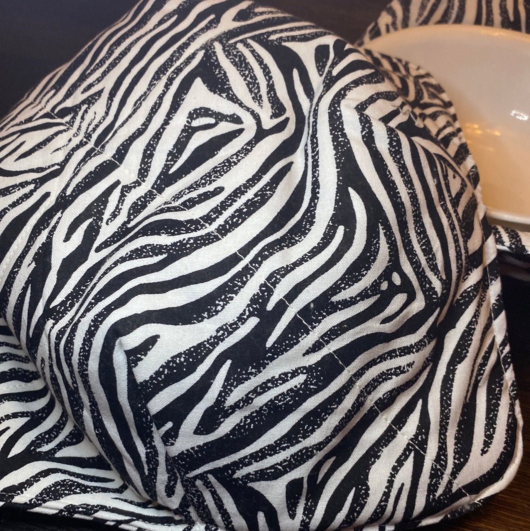 Zebra Bowl Cozy Set Med/Large